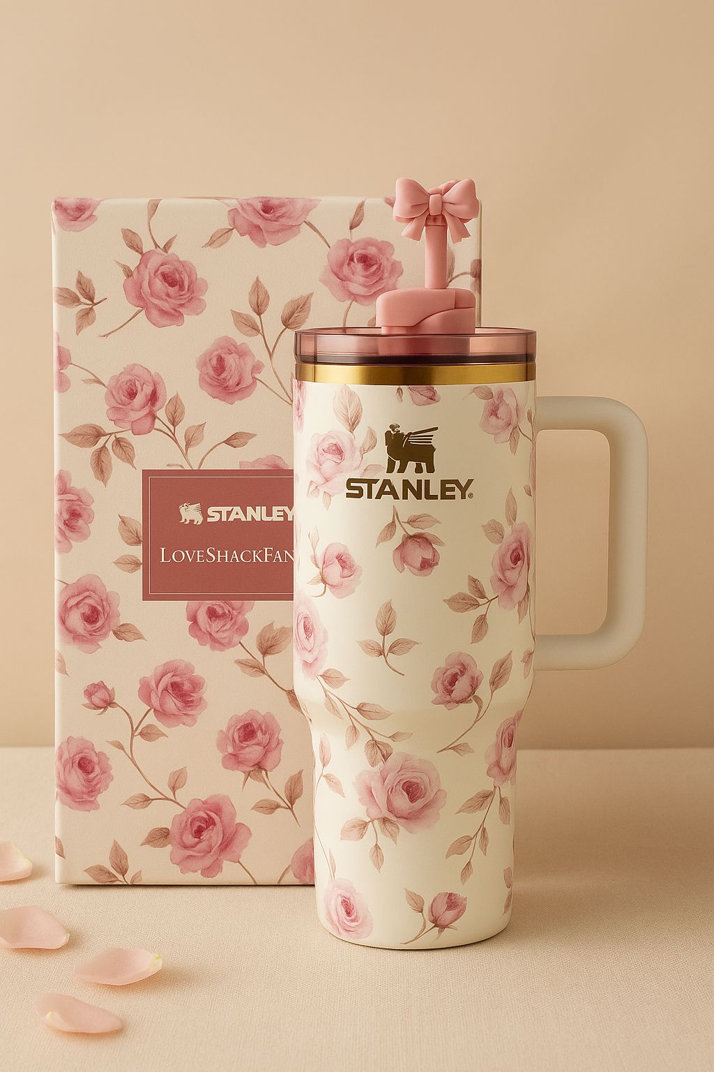 “Stanley x LoveShackFancy 40oz Tumbler | Limited Edition Floral Quencher H2.0 - Perfect for Hydration and Style”