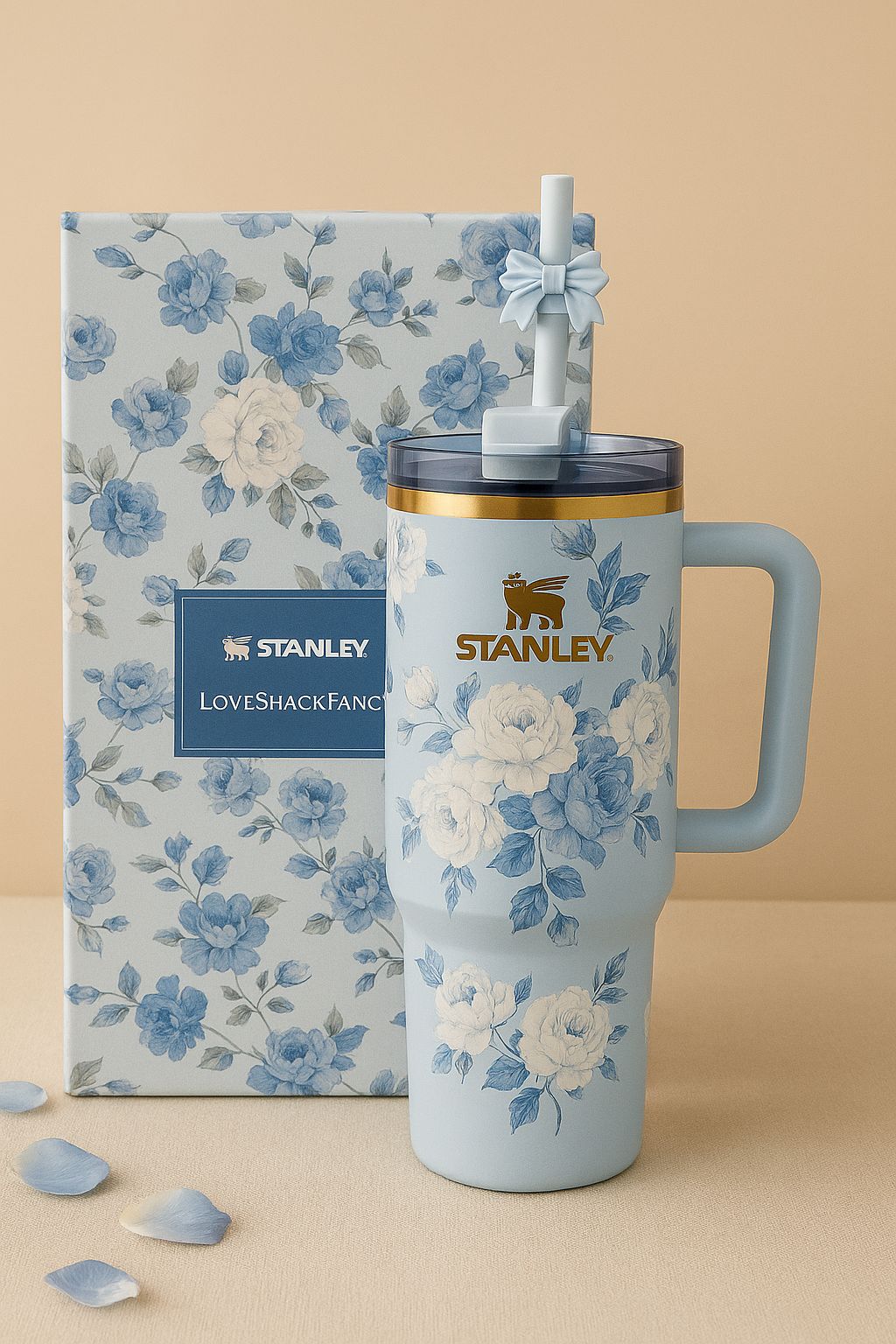 “Stanley x LoveShackFancy 40oz Tumbler | Limited Edition Floral Quencher H2.0 - Perfect for Hydration and Style”