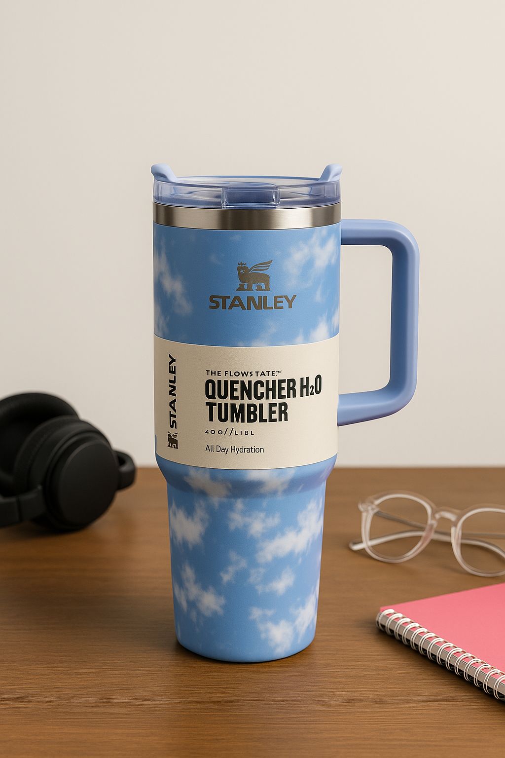 Stanley Quencher H2.0 Tumbler 40oz – Pastel Swirl | Aesthetic, Leakproof & Gen Z-Approved